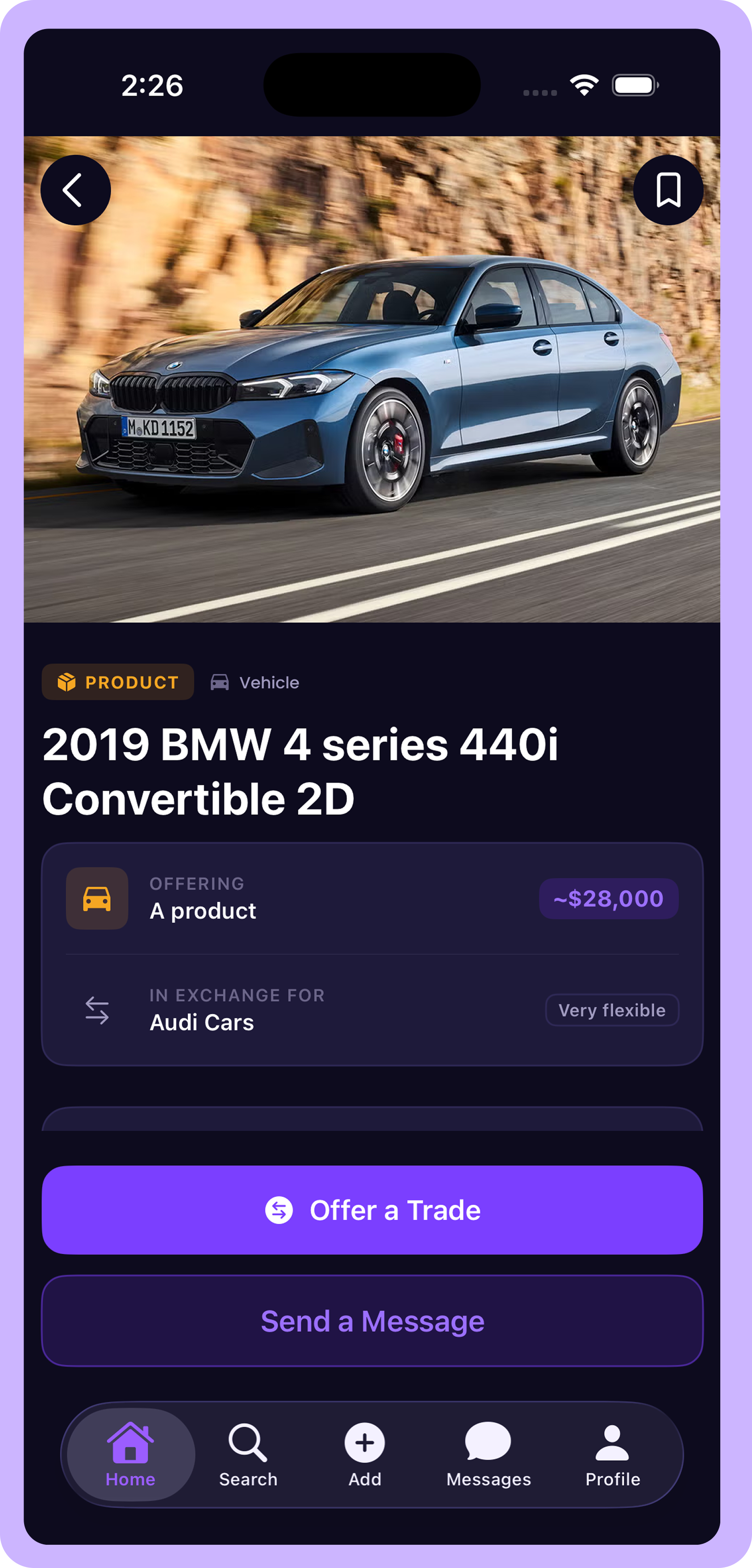 BRTR: Service listing detail
